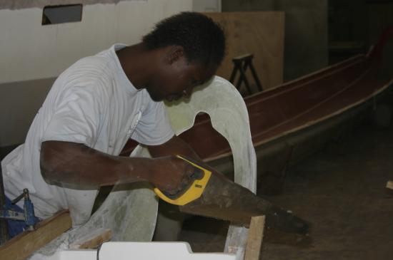 Chantier de la pirogue
