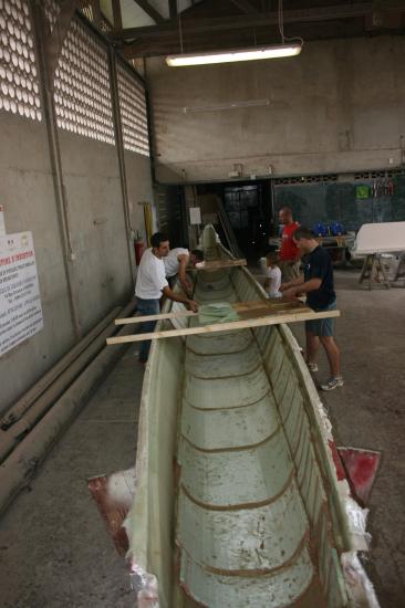 Chantier de la pirogue