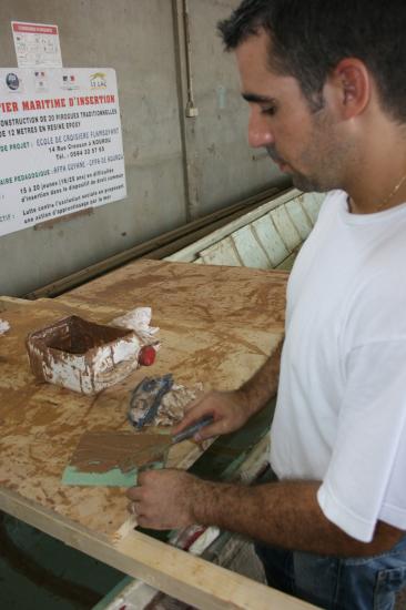 Chantier de la pirogue