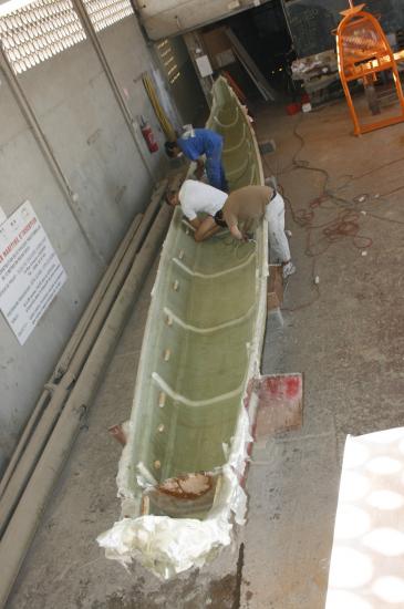 Chantier de la pirogue