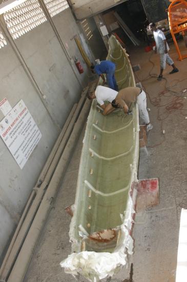 Chantier de la pirogue
