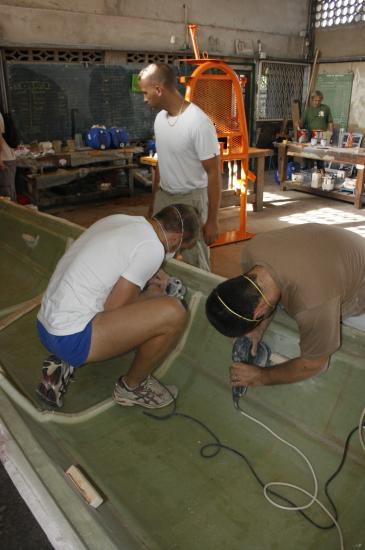 Chantier de la pirogue