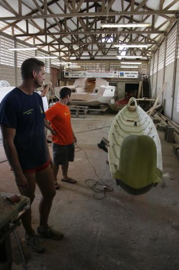 Chantier de la pirogue